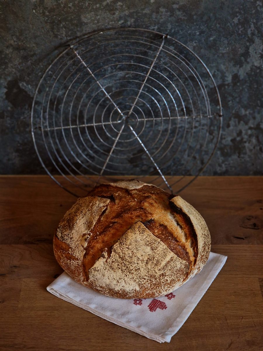 Everyday Bread — a rustic wheat and spelt sourdough loaf